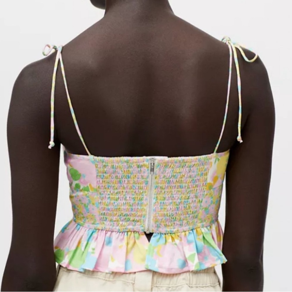 For love & lemons emily tie shoulder top - Picture 3 of 9